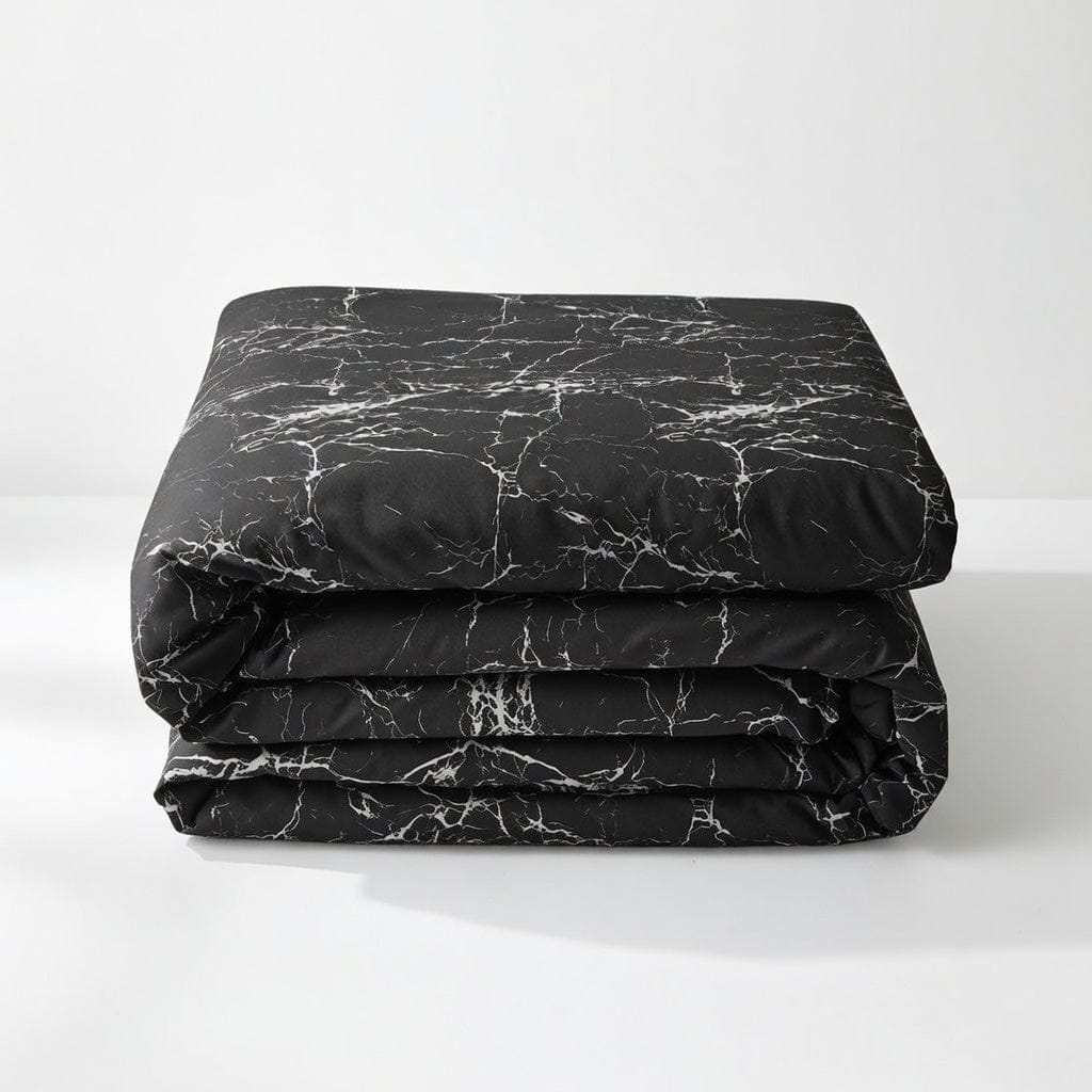 Houssea Housse de Couette Noire Premium - Confort et Élégance