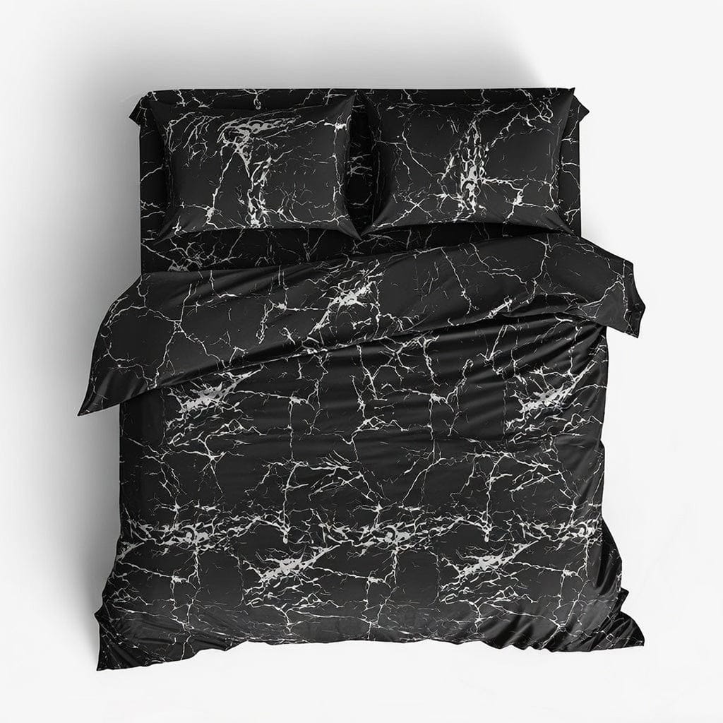 Houssea Housse de Couette Noire Premium - Confort et Élégance