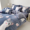 Houssea Housse de Couette Polaire Bleue - Confort Absolu
