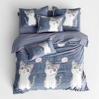 Houssea Housse de Couette Polaire Bleue - Confort Absolu