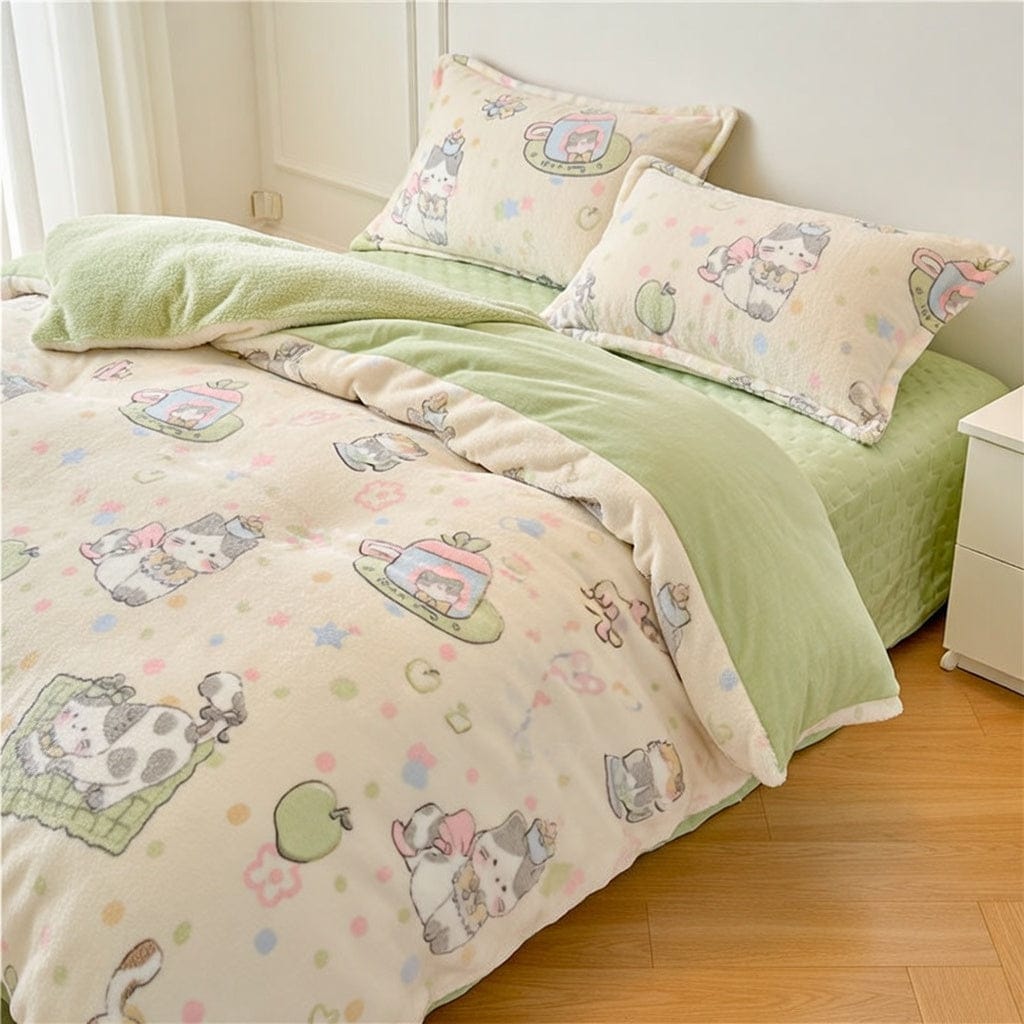 Houssea Housse de Couette Polaire Douce pour Nuits Cocooning