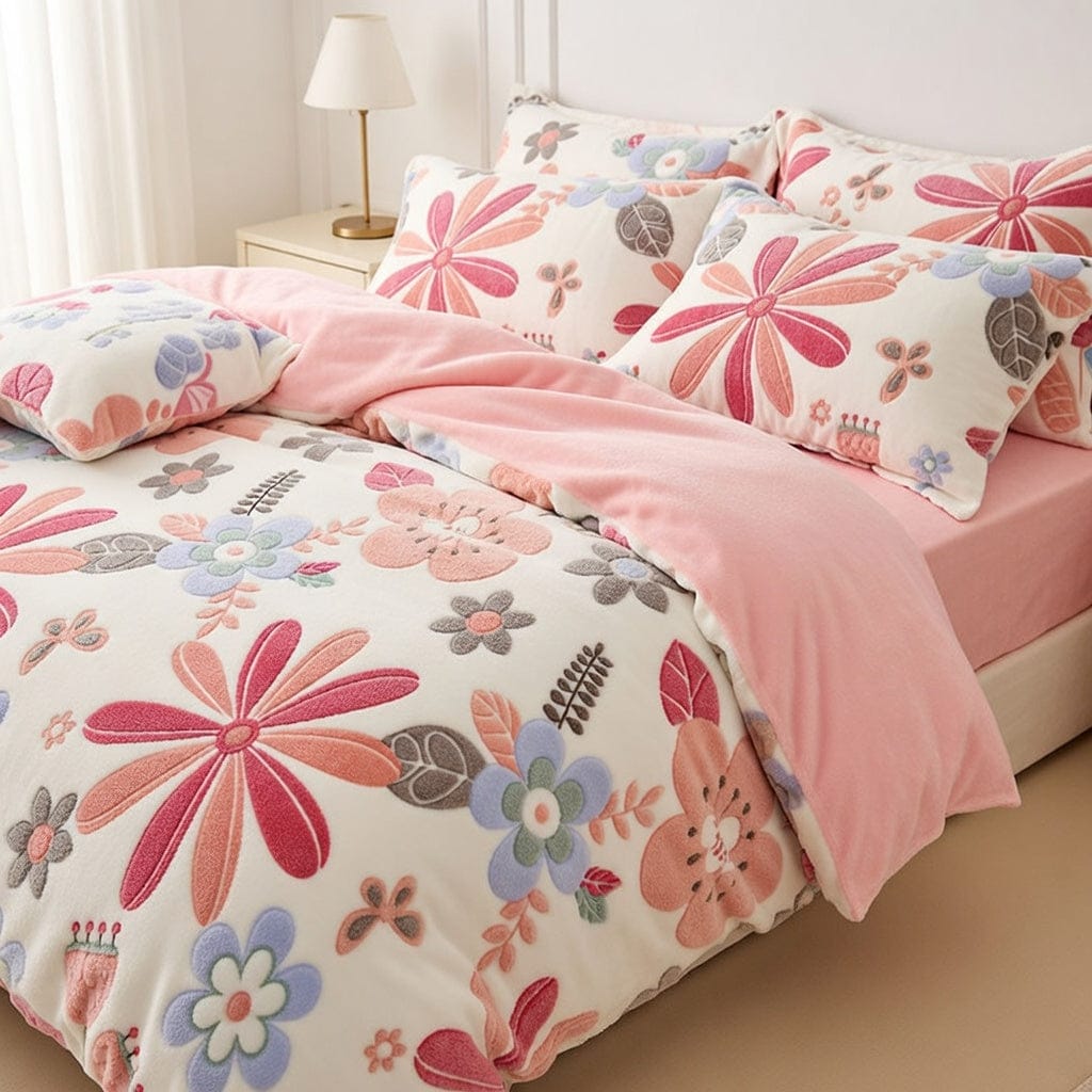 Houssea Housse de Couette Polaire - Douceur Hivernale