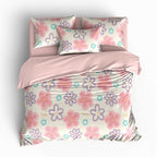 Houssea Housse de Couette Polaire Fleurie - Confort et Élégance