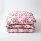 Houssea Housse de Couette Polyester Florale - Confort Luxueux