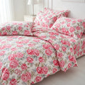 Houssea Housse de Couette Polyester Florale - Confort Luxueux