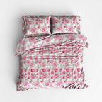 Houssea Housse de Couette Polyester Florale - Confort Luxueux