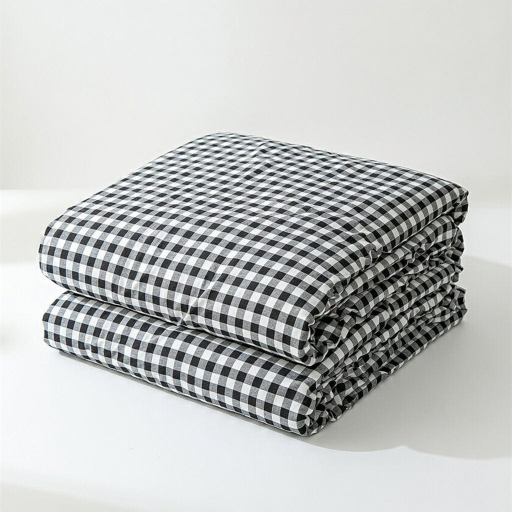 Houssea Housse de Couette Polyester Noire - Élégance et Douceur
