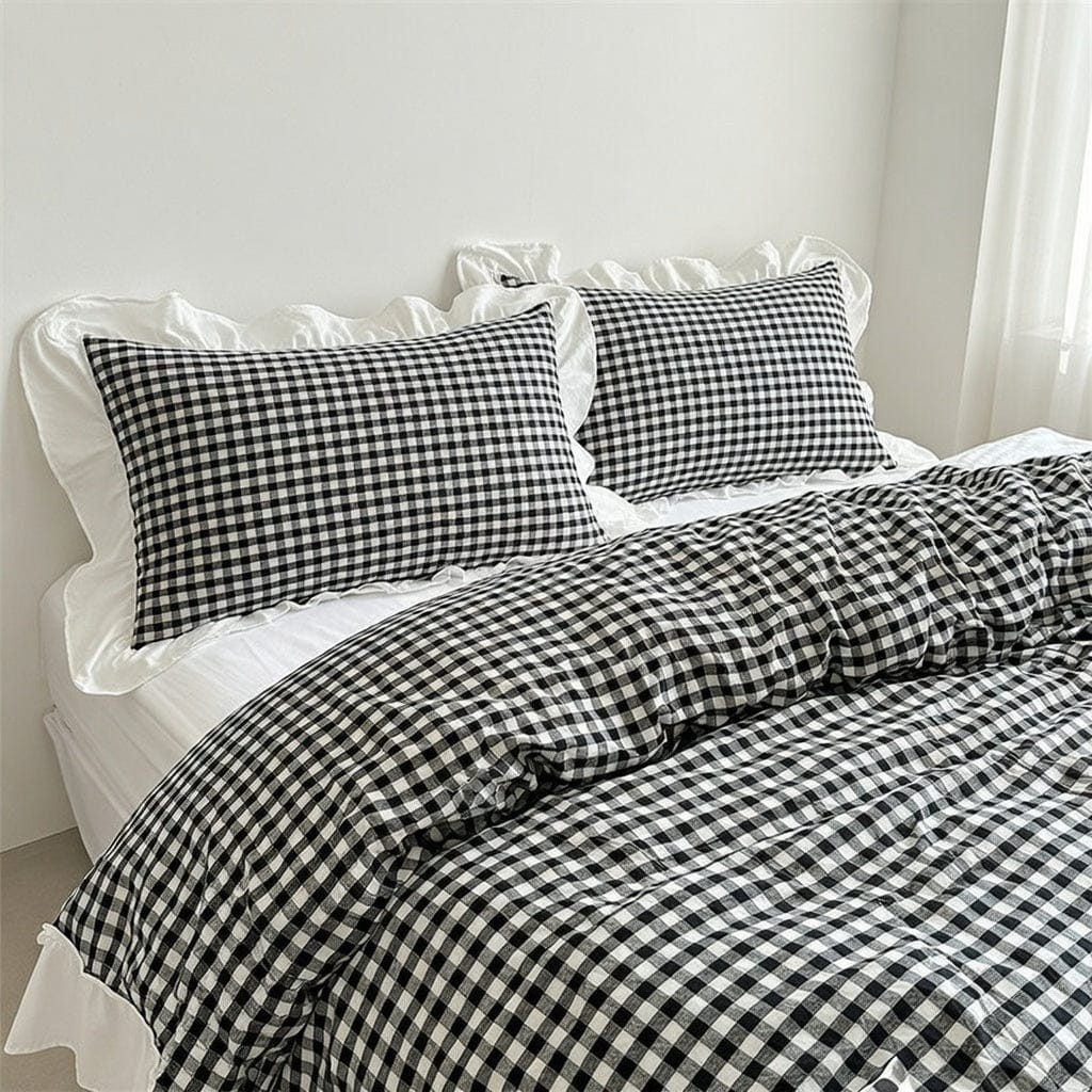 Houssea Housse de Couette Polyester Noire - Élégance et Douceur