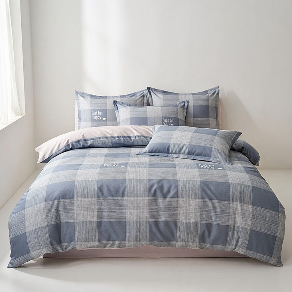 Houssea Housse de Couette Rayures Raffinées - Coton Luxueux