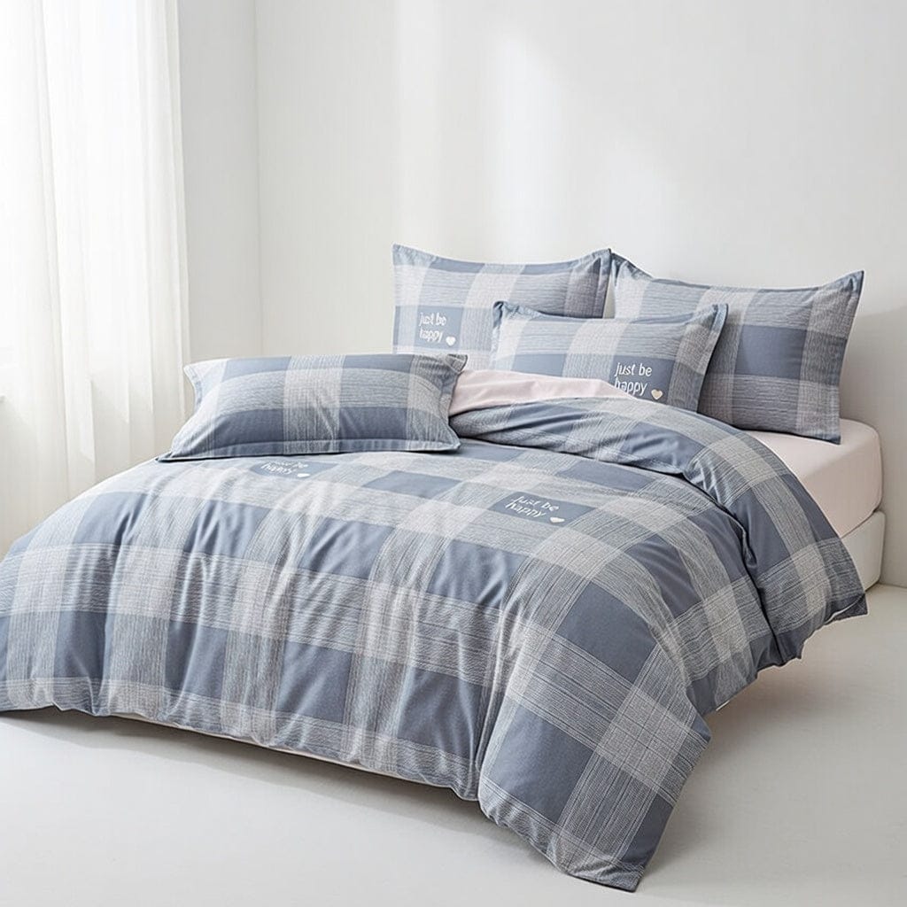 Houssea Housse de Couette Rayures Raffinées - Coton Luxueux