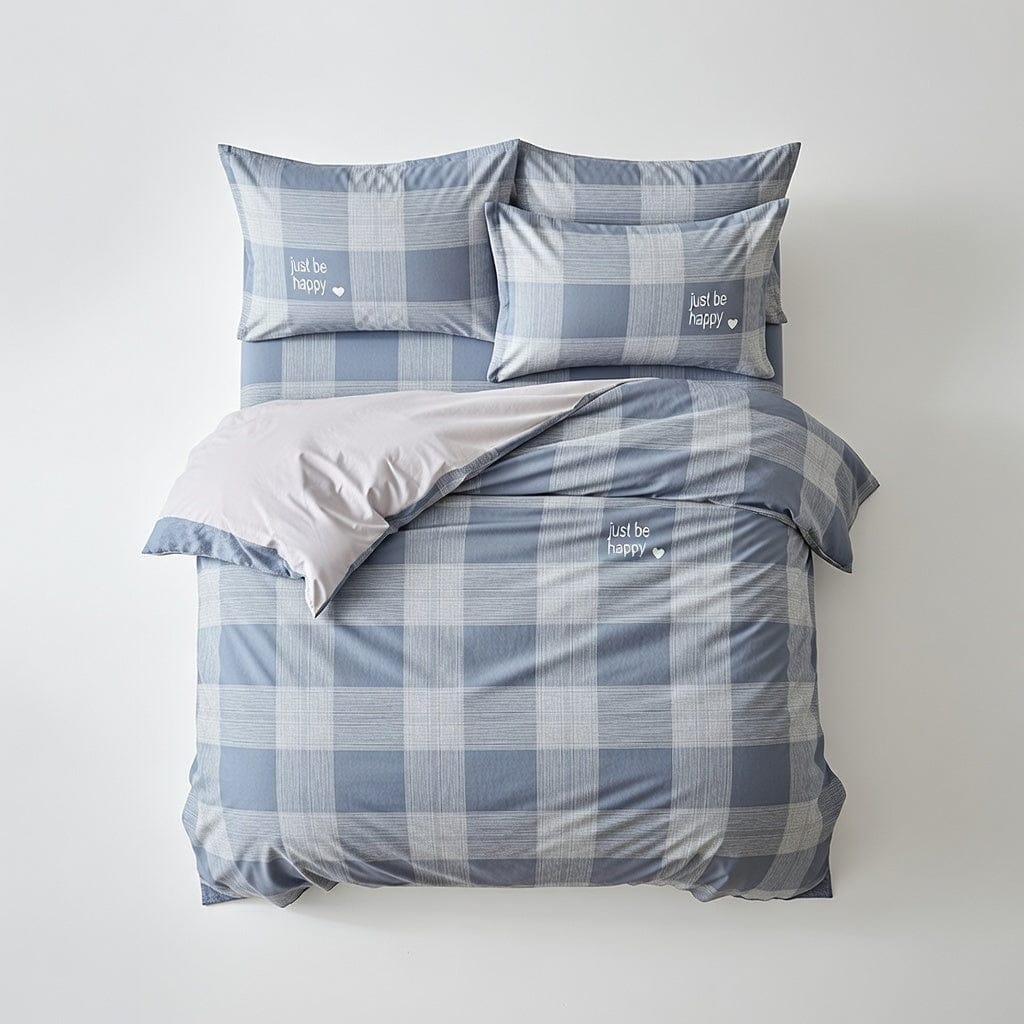 Houssea Housse de Couette Rayures Raffinées - Coton Luxueux