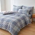 Houssea Housse de Couette Rayures Raffinées - Coton Luxueux