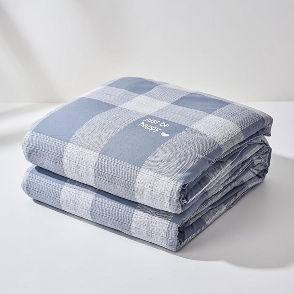 Houssea Housse de Couette Rayures Raffinées - Coton Luxueux