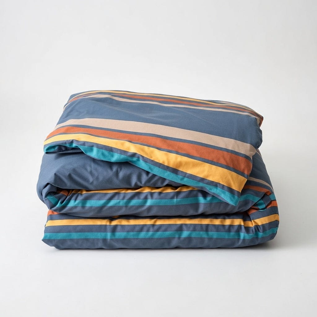 Houssea Housse de Couette Rayures Raffinées - Coton Premium