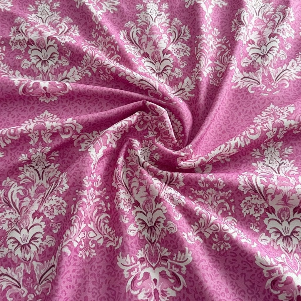 Houssea Housse de Couette Rose Bohème - Confort et Élégance
