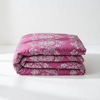 Houssea Housse de Couette Rose Bohème - Confort et Élégance