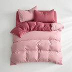 Houssea Housse de Couette Rose Élégante - Confort et Style Japonais