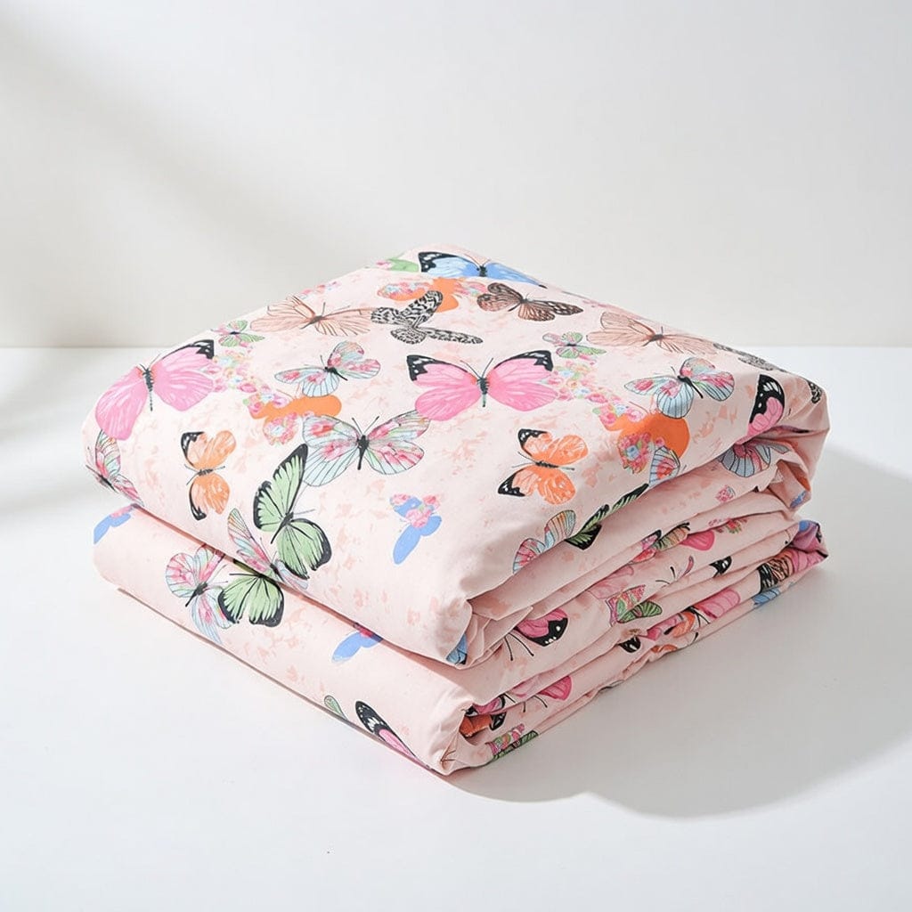 Houssea Housse de Couette Rose en Polyester - Confort Absolu