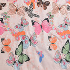 Houssea Housse de Couette Rose en Polyester - Confort Absolu