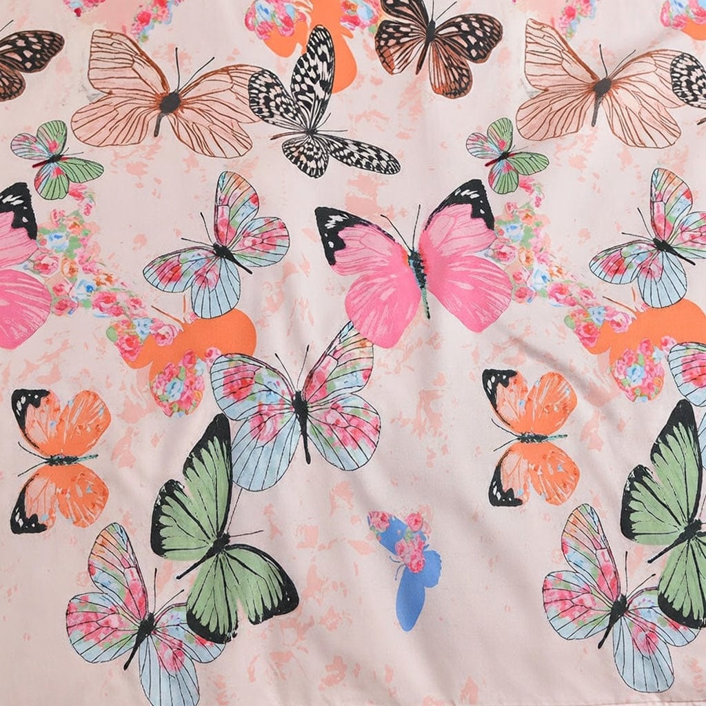 Houssea Housse de Couette Rose en Polyester - Confort Absolu