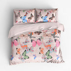 Houssea Housse de Couette Rose en Polyester - Confort Absolu