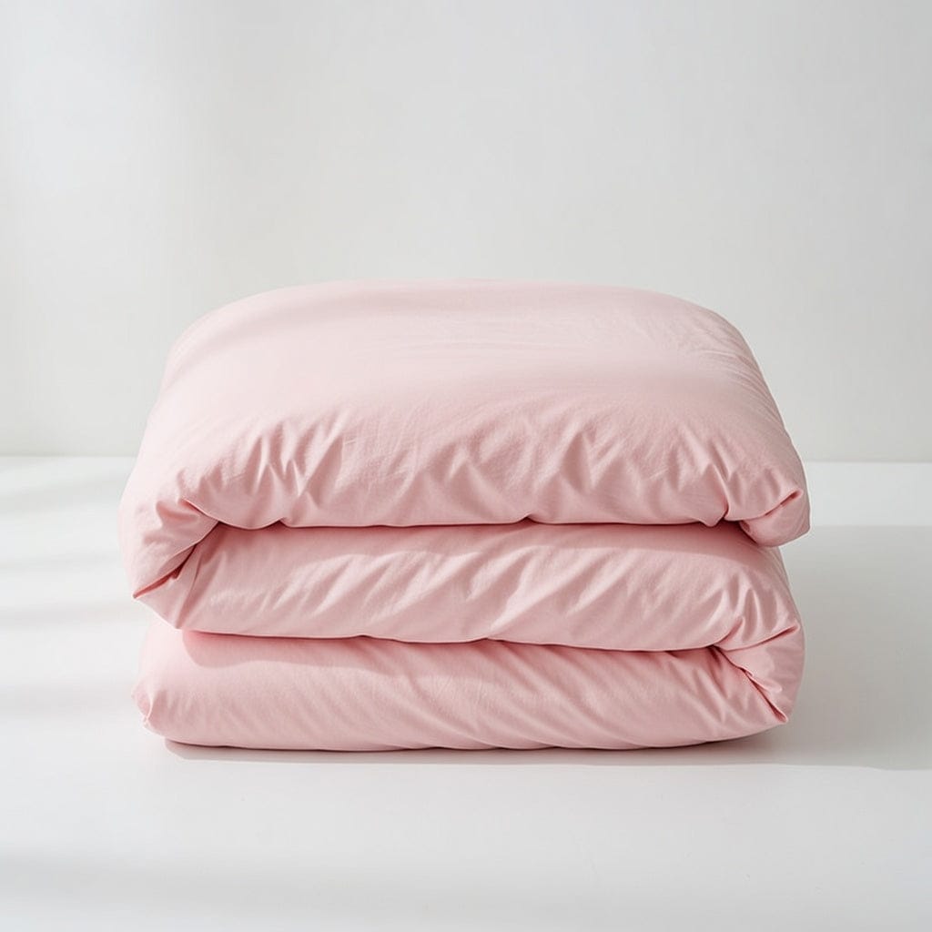Houssea Housse de Couette Rose Microfibre - Confort Luxueux