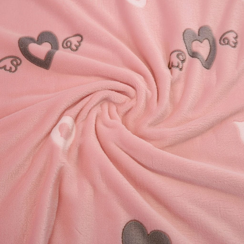 Houssea Housse de Couette Rose Pâle - Douceur Veloutée et Confort