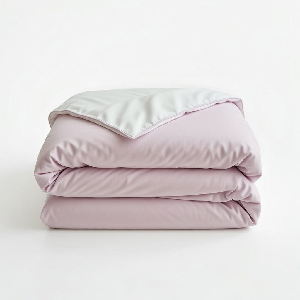 Houssea Housse de Couette Rose Poudré - Confort et Élégance