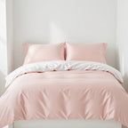 Houssea Housse de Couette Rose Poudré - Confort et Raffinement
