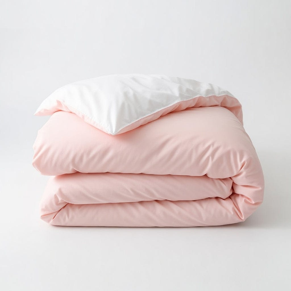 Houssea Housse de Couette Rose Poudré - Confort et Raffinement