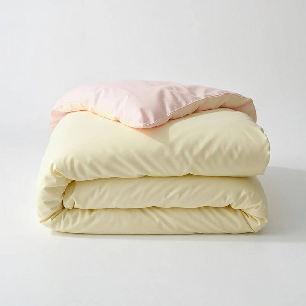 Houssea Housse de Couette Rose Poudré - Confort Luxueux et Douceur
