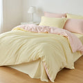 Houssea Housse de Couette Rose Poudré - Confort Luxueux et Douceur