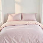 Houssea Housse de Couette Rose Poudré - Douceur et Élégance