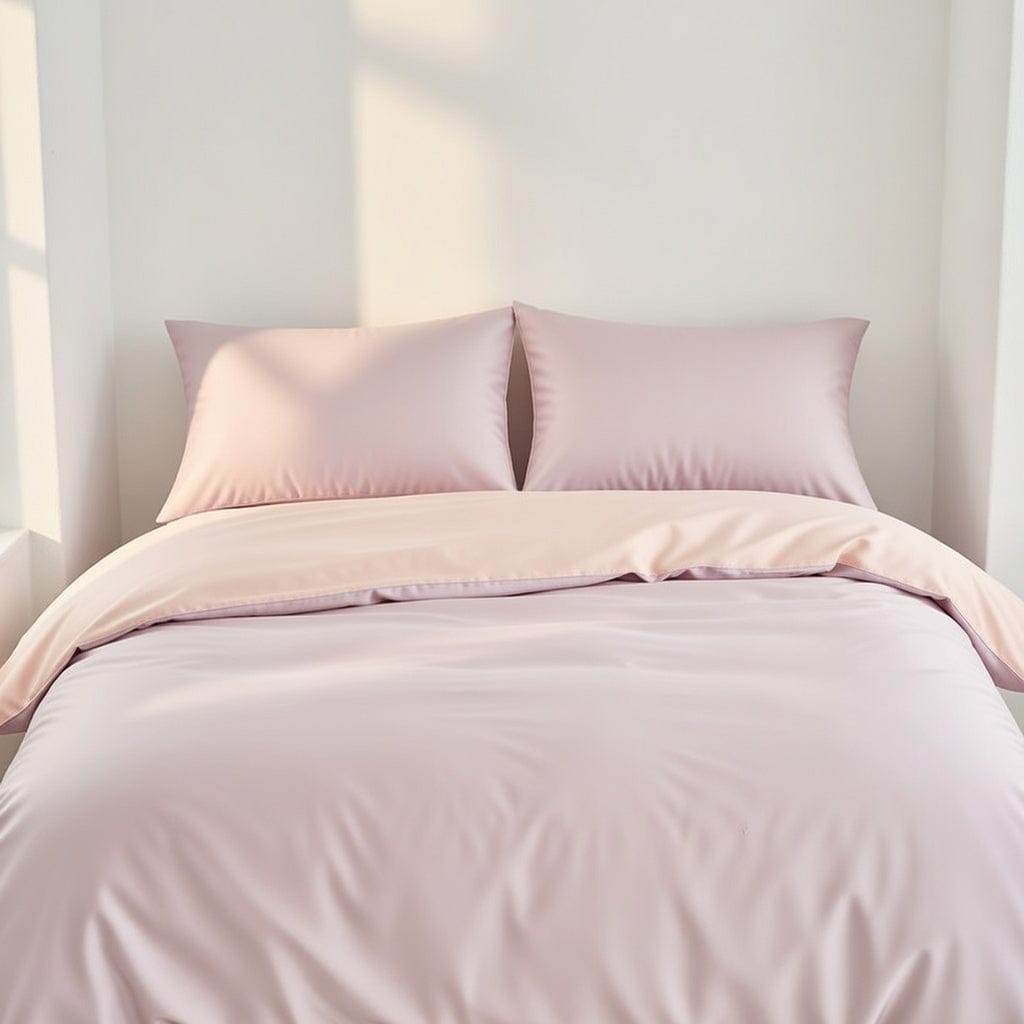 Houssea Housse de Couette Rose Poudré - Douceur et Élégance