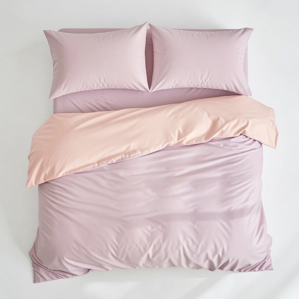 Houssea Housse de Couette Rose Poudré - Douceur et Élégance