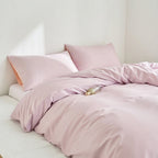 Houssea Housse de Couette Rose Poudré - Douceur et Élégance