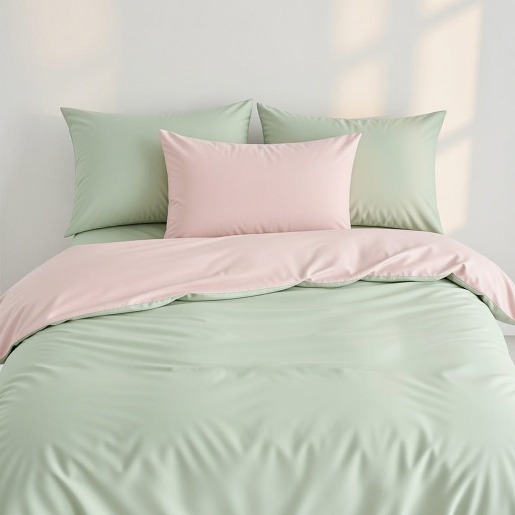 Houssea Housse de Couette Rose Poudré - Douceur et Élégance