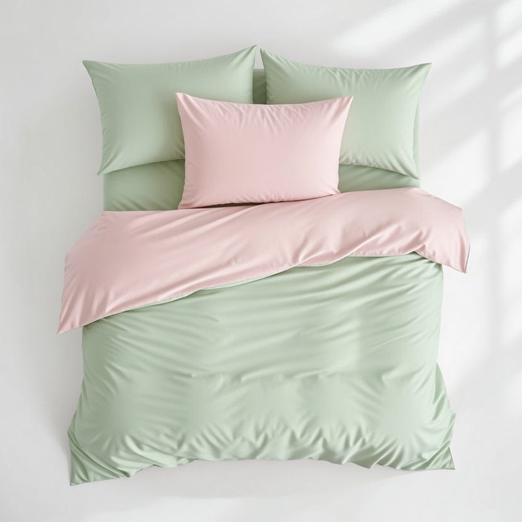 Houssea Housse de Couette Rose Poudré - Douceur et Élégance