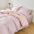 Houssea Housse de Couette Rose Poudré - Douceur et Élégance