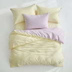 Houssea Housse de Couette Rose Poudré - Élégance et Confort Absolu
