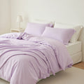 Houssea Housse de Couette Rose Poudré en Coton - Douceur Absolue