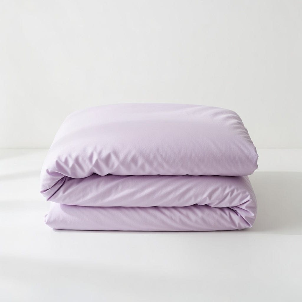 Houssea Housse de Couette Rose Poudré en Coton - Douceur Absolue
