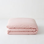 Houssea Housse de Couette Rose Poudré en Coton - Douceur Luxueuse