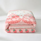 Houssea Housse de Couette Rose Veloutée pour Nuits Douillettes