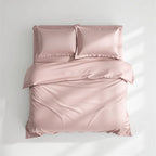 Houssea Housse de Couette Soie Rose - Luxe et Confort