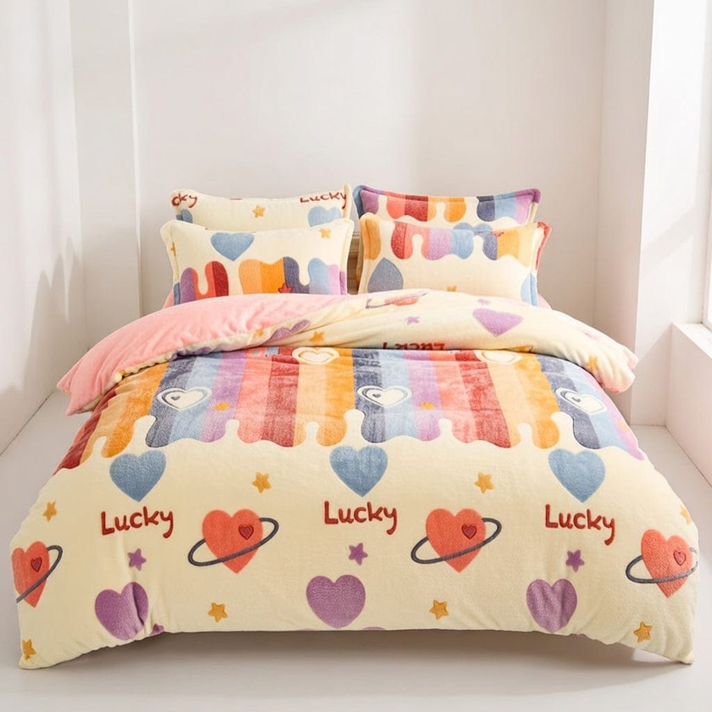Houssea Housse de Couette Unie Luxueuse pour Nuits Sublimes