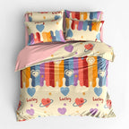 Houssea Housse de Couette Unie Luxueuse pour Nuits Sublimes