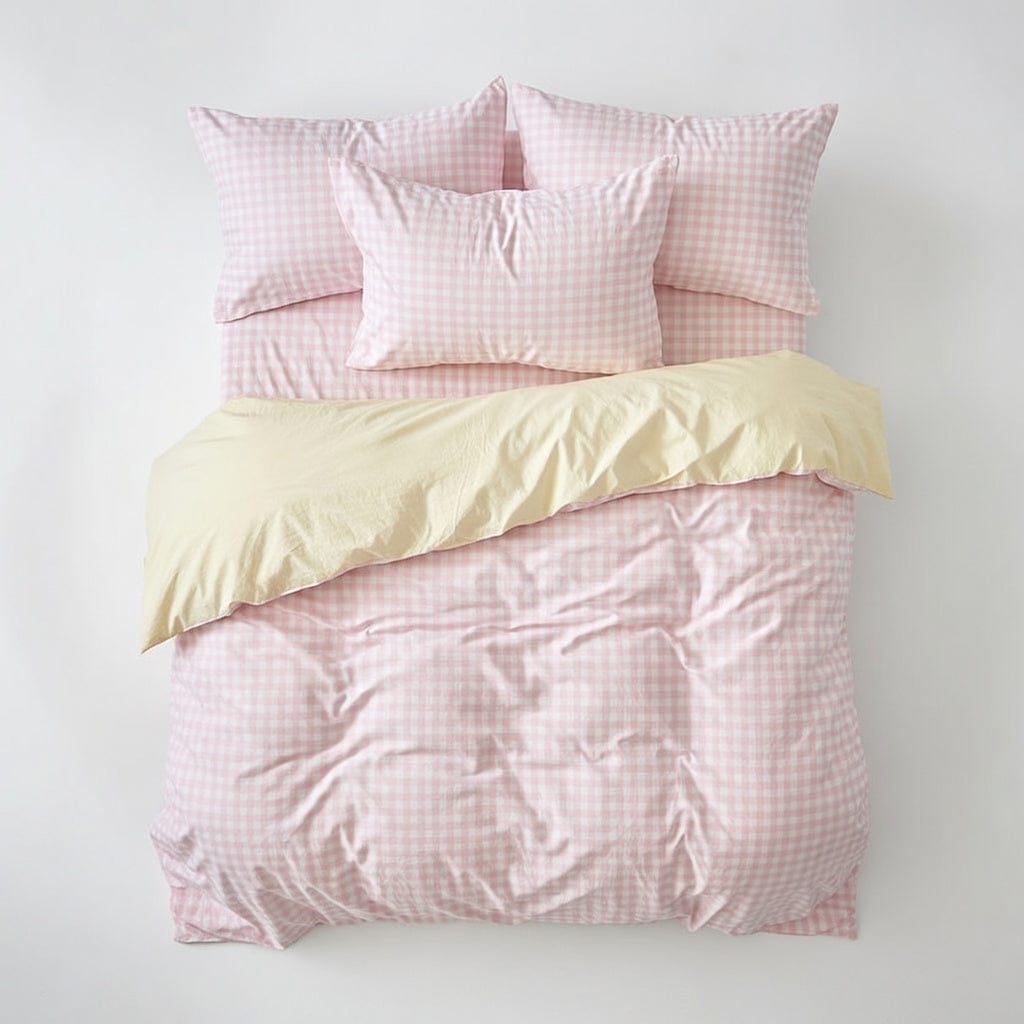 Houssea Housse de Couette Vichy Chic - Confort et Élégance Polyester