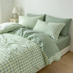 Houssea Housse de Couette Vichy Chic - Confort et Élégance Polyester