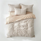 Houssea Housse de Couette Vichy en Polyester - Élégance Intemporelle